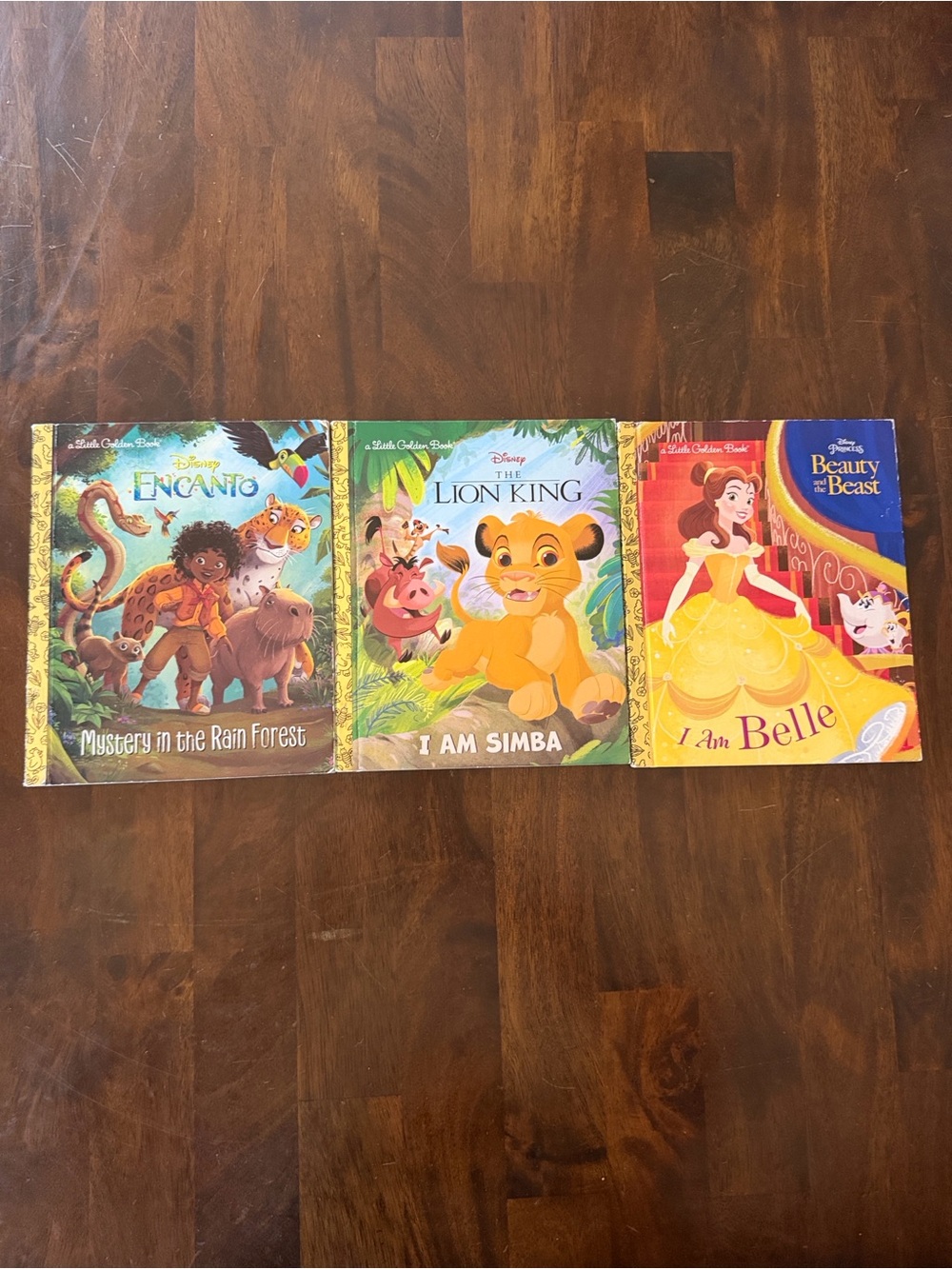 3 x Disney Little Golden Books - Encanto, The Lion King, and Beauty & the Beast